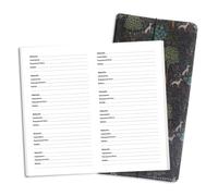 Inserts de carnet de voyage avec pochette en PVC, recharges de planificateur de mots de passe, carnet standard TN pour journaux, agendas, agendas, 30 feuilles, 21 x 10,8 cm, chien forestier