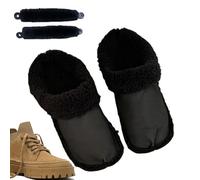 Inserts de chaussures flous, semelles intérieures de chaussures floues-Semelles intérieures chaudes avec lacets - Semelles intérieures amovibles pour chaussures, pantoufles épaisses pour chaussures,