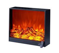 Inserts de cheminée électriques à Domicile, radiateur de cheminée électrique en encastré/intégré, Effet de Flamme réglable, Bouton/télécommande décor (s) FANDIAO