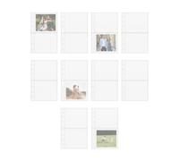 Inserts De Classeur A6 - 10 Pages D'organisateur D'autocollants | Protecteurs De Poche Transparents À Chargement Par Le Haut, Pochettes Rechargeables À 6 Anneaux Pour Cartes De Budgétisation En Espèce