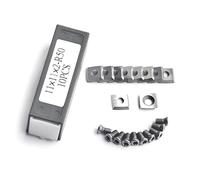 Inserts de coupe carrés en acier de 11 mm pour le travail du bois, raboteuse, couteau d'insertion pour couteaux à usage général