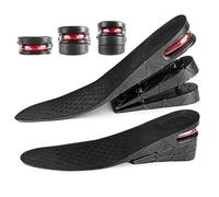 Inserts de hauteur de chaussures pour les hommes, hauteur augmente les semelles intérieures - Lift à talon réglable à 3 couches - 2,56 pouces unisex invisibles invisibles semelles pour hommes femmes à
