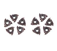 Inserts de lame de tournage CNC en carbure 16ER AG55, Inserts de tour de coupe de filetage pour Machine de tour CNC, acier, fonte, usinage brut, Semi-finition, 10 pièces