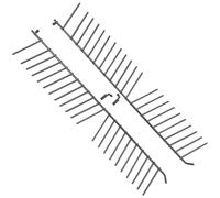 Inserts de panier inférieur tels que Siemens 00443403 2 x 22 épines dans le l...