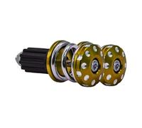 Inserts de poids d'extrémité de guidon de moto au design innovant à ressort adaptés pour une meilleure stabilité et une réduction des vibrations en alliage d'aluminium