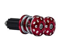 Inserts de poids d'extrémité de guidon de moto au design innovant à ressort adaptés pour une meilleure stabilité et une réduction des vibrations en alliage d'aluminium