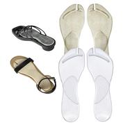 Inserts de support d'arc, inserts de support d'arc pour les sandales et les tongs 2 paires taille l coussin femmes auto-adhésives s'améliorent et soulage la douleur plantaire pieds plats