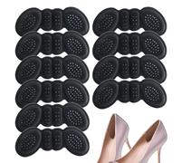 Inserts de talons de chaussures, coussinets de talon pour chaussures trop grandes, 10 paires de coussinets de protection du talon - Coussinets de protection du talon de 6 mm, pas de frottement, pas