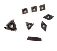 Inserts de tournage en carbure CCMT060204, DCMT070204, 11IR AG60, 16ER AG60, MGMN200 pour porte-outil de tournage de tour CNC, revêtement TiN, usinage en acier inoxydable