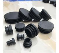 Inserts de Tube, bouchon d'insertion bonde for pied chaise, Tapon Tubo Redondo, capuchon d'extrémité rond en plastique noir pour les systèmes de plomberie(Black 50pcs,70mm)