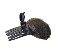 Inserts de volume en éponge pour femmes - 7x6 cm noir/marron, clip, peignes | Parfait pour un usage quotidien au travail lors d'une fête de mariage, le coiffage du front, le lifting des franges, l'app