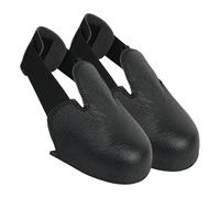 Inserts d'embout en acier pour chaussures - Taille en acier en cuir de vache - Ajustement universel | de sécurité avec bande élastique, protection anti-collision, sécurité des pieds de travail