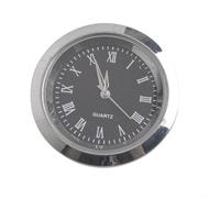 Inserts d'horloge à quartz 36 mm et 65 mm Pièces de rechange avec cadrans arabes dorés et cadran blanc pour kit de réparation d'horloge à faire soi-même, compatible avec horloge à quartz (D 36 mm)