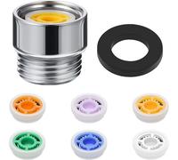 Inserts économiseurs d'eau pour pomme de douche avec adaptateur, pack de 6