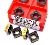 Inserts En Carbure CCMT060204 PM4225 CCMT120404-PM4225 CNMG120404PM4225 CNMG160608-PM4225 CNMG190608-PM4225, 10 Pièces Plaquettes de Carbure CNC(CCMT09T308-PM4225)
