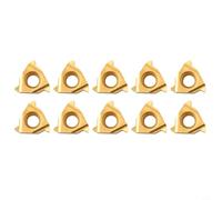 Inserts en carbure indexables 11ER A60 BP010 pour outils de tournage CNC, alésage pour barres et machines de tour, 10 pièces par paquet, compatibles avec le traitement de l'acier