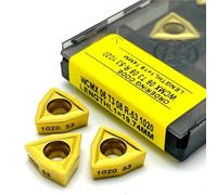 Inserts En Carbure Pour Forets Rapides En Forme De U WCMX06T308 R 53 1020 Pour Outils De Tournage Des Métaux, Inserts Spéciaux WCMT 06t308, Outils De Coupe, 10 Pièces Plaquettes de Carbure CNC