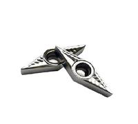 Inserts en carbure VCGT110304, qualité AK H01, pour l'usinage de précision l'aluminium et des métaux Non ferreux sur outil tournage tour CNC, 10 pièces Plaquettes de Carbure CNC(VBGT110308 AK H01)