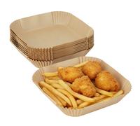 Inserts en papier pour friteuse 20 x 20 x 4,5 cm, lot de 100