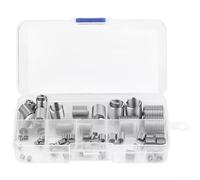 Inserts Filetés Acier Inoxydable 304, Kit 60 M3-M12 avec Inserts | Kit Réparation Visserie, Inserts Durables Outil, Accessoires Filetage Pro, Inserts Polyvalents
