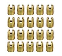 Inserts filetés,Akozon 20pcs 302 Acier au Carbone kit de réparation de vis à insert de filetage autotaraudeur(interneM12* 1,75 externe M16*1,5: 22mm)