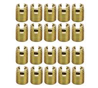 Inserts filetés,Akozon 20pcs 302 Acier au Carbone kit de réparation de vis à insert de filetage autotaraudeur(interne M5* 0,8 externe M8 * 1,0: 10mm)