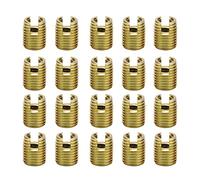 Inserts filetés,Akozon 20pcs 302 Acier au Carbone kit de réparation de vis à insert de filetage autotaraudeur(interne M4* 0,7 externe M6,5 * 0,75: 8mm)