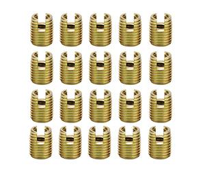 Inserts filetés,Akozon 20pcs 302 Acier au Carbone kit de réparation de vis à insert de filetage autotaraudeur(interneM12* 1,75 externe M16*1,5: 22mm)
