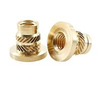 Inserts filetés, Écrous en T à bride d'impression 3D M2 .5 -M8, filetage moleté, écrous d'insertion chauffants thermofusibles