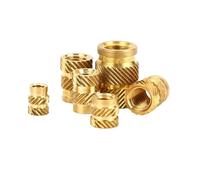 Inserts filetés Écrous moletés, Tailles multiples moletées par double sergé des écrous filetés fonte chaude en laiton M2 M3 M5 d'insertion(M5X7.0X4.0(20Pcs))