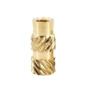 Inserts filetés en laiton thermofixés, Écrou d'insertion en laiton M2 .5 M3 M4 M5 M6, thermofusible for impression 3D, paquet de 30 50 100 pièces(50PCS,M3xL3xOD5)