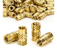 Inserts Filetés M2.5 Douilles Filetées en Laiton M2.5 * 7 * 4.5mm Inserts Fileté pour la Fusion à Chaud pour les Composants en Plastique et d'impression 3D 50 Pièces
