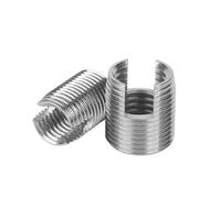 Inserts filetés pour matériel M2 .5 M3 M4 M5 M6 M8 ~ M16, filetage en acier galvanisé/inox, insertion de réparation, vis autotaraudeuses fendues, écrous à manchon