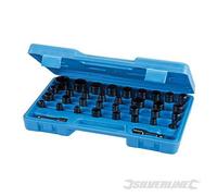 Inserts Métrique Hexagonal Impact 8 - 30 MM 35 Pcs Boussole 3/8 " 802 sil