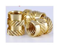 Inserts moletés en laiton M3, écrou thermofusible, filetage femelle, pièces intégrées, pressées dans les trous, impression 3D, jeu de chaleur, écrous d'insertion, 20/50 pièces(M3x3x4.2 (50Pcs))