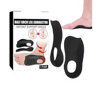 Inserts orthopédiques de voûte plantaire - Semelles de soutien plantaire, coussinets de correction du pied | Inserts de chaussures de soutien de la voûte plantaire 3/4 pour jambes X/O, semelles