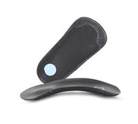 Inserts Orthopédiques en Cuir JSHshield, Coussinet Métatarsien et Talon, Semelles de Soutien de la Voûte Plantaire 3/4 pour Fasciite Plantaire, Pieds Plats et Pronation