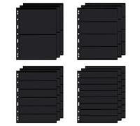 Inserts pour collection de timbres - Album de collection de timbres 12 feuilles avec 4 tailles mixtes pour kit de classeur de collection de timbres IS01MX212