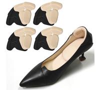 Inserts pour rendre les chaussures plus serrées, 4 paires d'inserts de de chaussure auto-adhésifs anti-ampoules, réducteur taille chaussure, coussinets souples découpables pour f