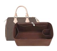 Inserts pour sac organisateur Lv Speedy 25, pour sac monogramme, insert de protection pour sac fourre-tout et protection pour sac à main, insert organisateur 1083Coffee-M