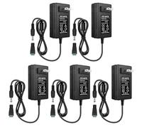 inShareplus Lot de 5 blocs d'alimentation 24 V 3 A, CA 100-240 V vers DC 24 V 72 W, transformateur basse tension avec prise CC 5,5 mm x 2,1 mm, adaptateur de prise murale pour bande lumineuse LED 24 V