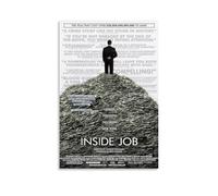 Inside Job Poster d'art anti-éclaboussures pour salon et chambre à coucher Peintures à suspendre Convient pour plusieurs scénarios Pas besoin de perforation Facile à installer Convient pour les