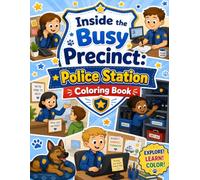 Inside the Busy Precinct Police Station Coloring Book