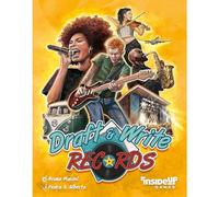 Inside Up Games: Draft & Write Records - Jeu de société de musique, dessin de cartes, Draft Your Band, Tour du monde, Top The Charts, À partir de 10 ans, 1 à 6 joueurs