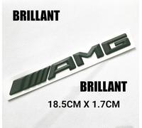 INSIGNE Brillant AMG logo Mercedes NOIR ABS Sticker 3D Logo Autocollant