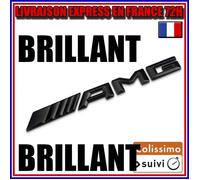 INSIGNE Brillant Logo de coffre hayon AMG Mercedes Noir