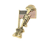 Insigne commémoratif armé classique Design en métal élégant Accessoires armés pour hommes Idéal pour les cadeaux et les collections Bijoux sur le thème des soldats