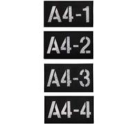 Insigne d'appel infrarouge infrarouge - Patch réfléchissant personnalisable - Écusson militaire tactique pour vêtements, accessoires, sac à dos - A4