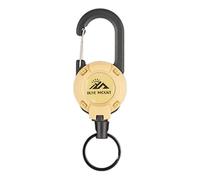 Insigne de badge de carabinateur lourd | Bobine de lanière d'identification tactique | Porte-clés rétractable multifonction | Camping extérieur en camping Easy-Pull Cinkle Are Telescopic Fils pour