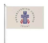 Insigne De Croix De L'Église Presbytérienne Bannière 90X150Cm Double Face Avec Œillets Bannières Drapeau De Cour Pour Ferme Chambres Intérieure